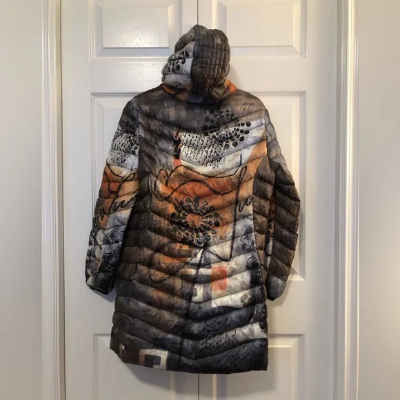 Stylish Multicolor Women's Puffer Jacket - Picture 5 of 9